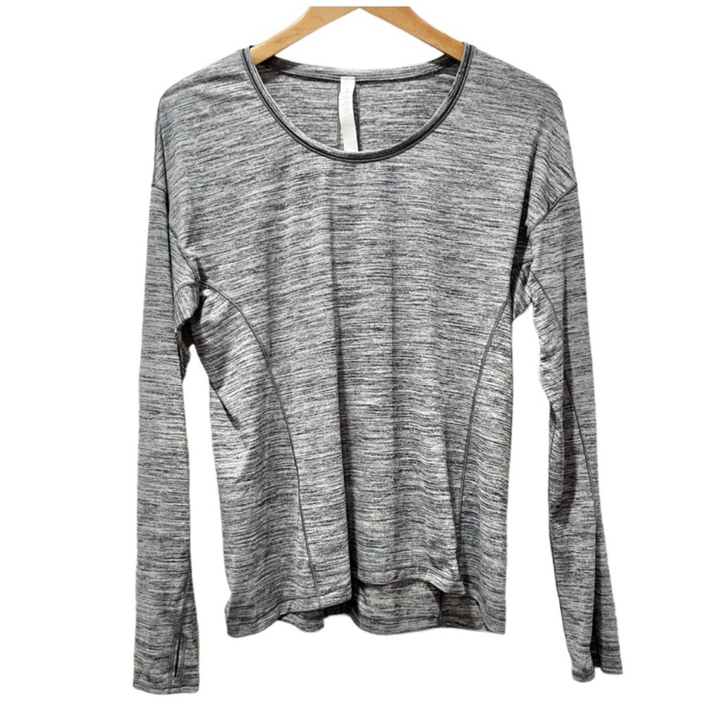 Lululemon Heathered Gray Longsleeve Top Size 8